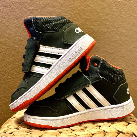 adidas black high ankle shoes